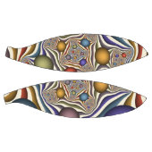 Farbenfrohe moderne Kunst des Abstrakten Fraktals Basketball (Panele)