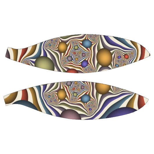 Farbenfrohe moderne Kunst des Abstrakten Fraktals Basketball (Panele)