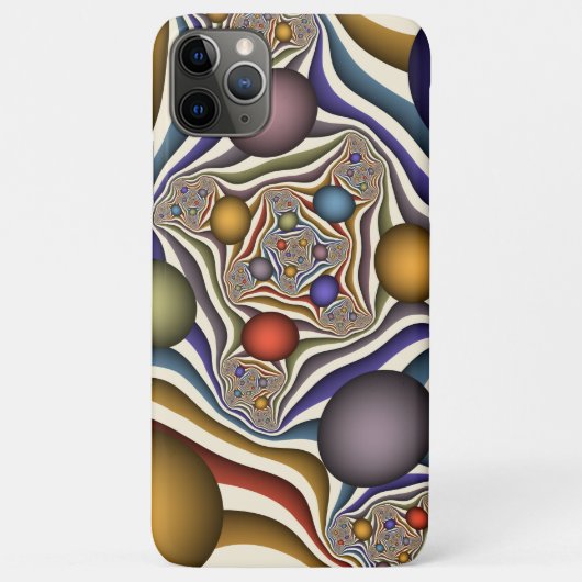Farbenfrohe moderne Kunst des Abstrakten Fraktals Case-Mate iPhone Hülle (Rückseite)