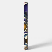 Farbenfrohe moderne Kunst des Abstrakten Fraktals Case-Mate iPhone Hülle (Rückseite / Links)