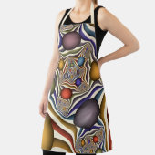 Farbenfrohe moderne Kunst des Abstrakten Fraktals Schürze (InSitu)