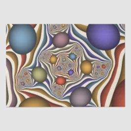 Farbenfrohe moderne Kunst des Abstrakten Fraktals Seidenpapier