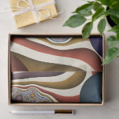 Farbenfrohe moderne Kunst des Abstrakten Fraktals Seidenpapier (Geschenk)