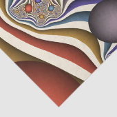 Farbenfrohe moderne Kunst des Abstrakten Fraktals Seidenpapier (Detail)