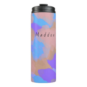 Farbenfrohe, moderne künstlerische Muster Thermal  Thermosbecher