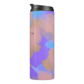 Farbenfrohe, moderne künstlerische Muster Thermal  Thermosbecher (Nach rechts gedreht)