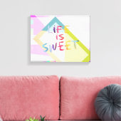 farbenfrohe, moderne Leinwand (Insitu (Wohnzimmer))