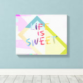 farbenfrohe, moderne Leinwand (Insitu (Holzboden))