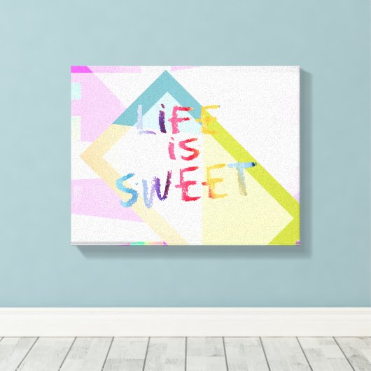 farbenfrohe, moderne Leinwand (Insitu (Holzboden))