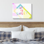 farbenfrohe, moderne Leinwand (Insitu (Schlafzimmer))