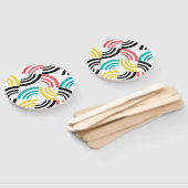 Farbenfrohe, moderne, lustige, fröhliche geometris fächer (Non-assembled)