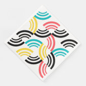 Farbenfrohe, moderne, lustige, fröhliche geometris serviette (Ecke)