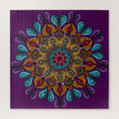 Farbenfrohe Moderne Mandala Trippy Psychedelic Hip Puzzle (Vertikal)