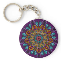 Farbenfrohe Moderne Mandala Trippy Psychedelic Hip