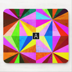 Farbenfrohe moderne mehrfarbige geometrische Geome Mousepad