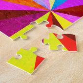 Farbenfrohe moderne mehrfarbige geometrische Geome Puzzle (Seite)