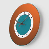 Farbenfrohe, moderne, metallische Orangenrahmen fü Große Wanduhr (Winkel)