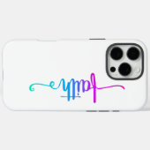 Farbenfrohe moderne Minimalistische Faith iPhone Case-Mate iPhone Hülle (Rückseite (Horizontal))