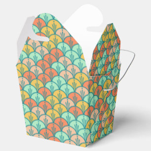 Farbenfrohe moderne moderne geometrische Fischskal Geschenkschachtel