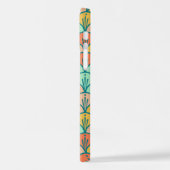 Farbenfrohe moderne moderne geometrische Fischskal iPhone Hülle (Linke Seite)