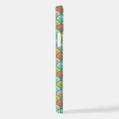 Farbenfrohe moderne moderne geometrische Fischskal iPhone Hülle (Rechte Seite)