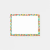 Farbenfrohe moderne moderne geometrische Fischskal Post-it Klebezettel (Vorderseite)