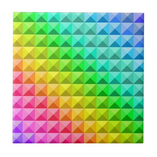 Farbenfrohe, moderne Mosaikfliesen Fliese (Vorderseite)