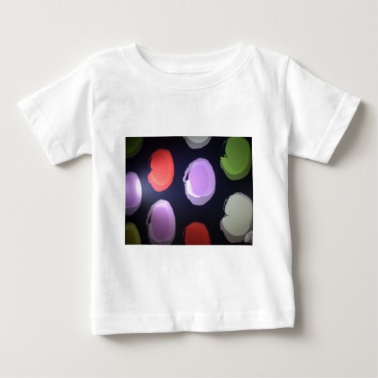 Farbenfrohe moderne Muster Polka Dot Art Printing Baby T-shirt (Vorderseite)