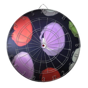 Farbenfrohe moderne Muster Polka Dot Art Printing Dartscheibe