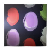 Farbenfrohe moderne Muster Polka Dot Art Printing Fliese (Vorderseite)