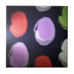 Farbenfrohe moderne Muster Polka Dot Art Printing Fliese