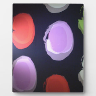 Farbenfrohe moderne Muster Polka Dot Art Printing Fotoplatte