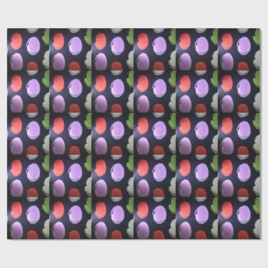 Farbenfrohe moderne Muster Polka Dot Art Printing Geschenkpapier (Flach)