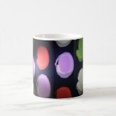 Farbenfrohe moderne Muster Polka Dot Art Printing Kaffeetasse (Mittel)