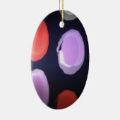 Farbenfrohe moderne Muster Polka Dot Art Printing Keramik Ornament (Rechts)