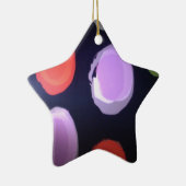 Farbenfrohe moderne Muster Polka Dot Art Printing Keramik Ornament (Rechts)