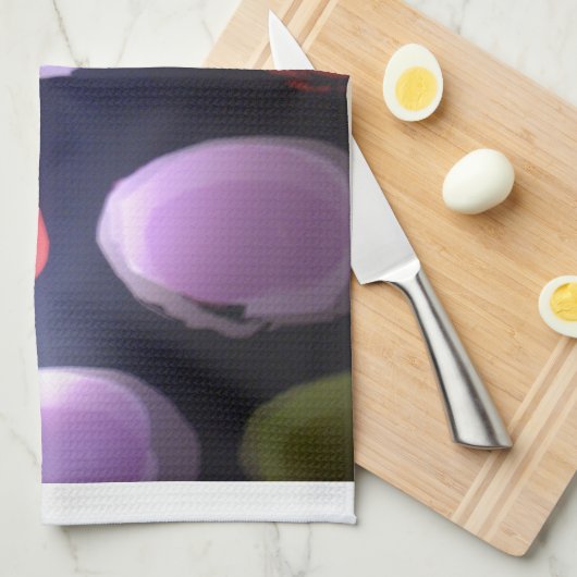 Farbenfrohe moderne Muster Polka Dot Art Printing Küchentuch (Viertel Falte)