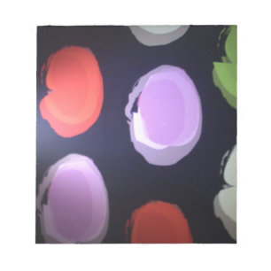 Farbenfrohe moderne Muster Polka Dot Art Printing Notizblock