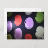 Farbenfrohe moderne Muster Polka Dot Art Printing Postkarte (Vorne/Hinten)