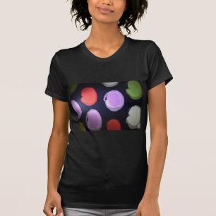 Farbenfrohe moderne Muster Polka Dot Art Printing T-Shirt