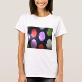 Farbenfrohe moderne Muster Polka Dot Art Printing T-Shirt (Vorderseite)