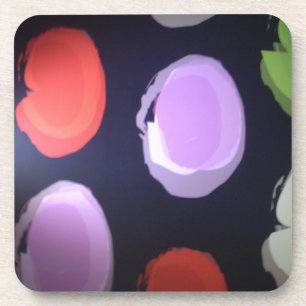 Farbenfrohe moderne Muster Polka Dot Art Printing Untersetzer