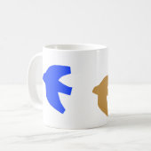 Farbenfrohe moderne nordische Birnen Kaffee-Tasse Kaffeetasse (Vorderseite Links)