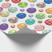 Farbenfrohe moderne Ostereier Muster | Urlaub Geschenkpapier (Ecke)