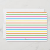 Farbenfrohe moderne Osterfotokarte Feiertagskarte (Rückseite)