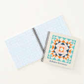Farbenfrohe moderne Quilt Block Geometrie Personal Notizblock (Innenseite)