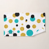 Farbenfrohe moderne Random Dots Muster Badhandtuch Set (Handtuch)
