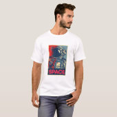 Farbenfrohe moderne Raumfahrt T-Shirt (Vorne ganz)
