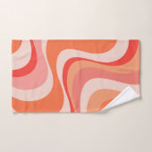 Farbenfrohe, moderne Retrowellen Badhandtuch Set (Handtuch)