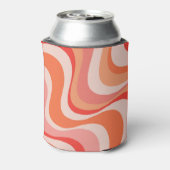 Farbenfrohe, moderne Retrowellen Dosenkühler (Kanne Rückseite)